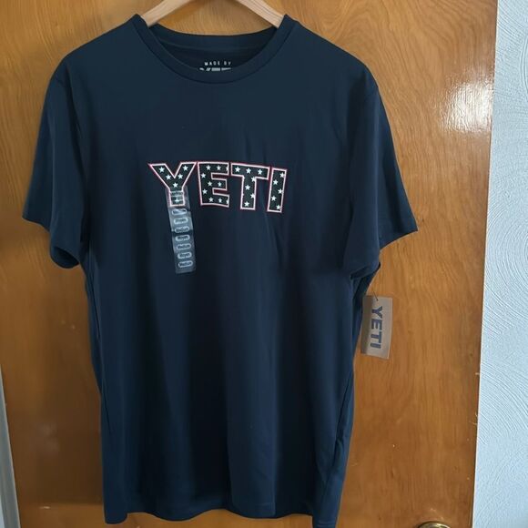 Yeti Tshirt Mens Medium Navy - Picture 1 of 2